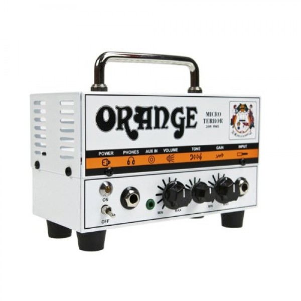 Orange Amps Micro Terror 20W 튜브 프리앰프 컴팩트 튜브 앰프 번들, 기타 캐비닛 및 케이블 포함(3개 항목)