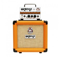 Orange Amps Micro Terror 20W 튜브 프리앰프 컴팩트 튜브 앰프 번들, 기타 캐비닛 및 케이블 포함(3개 항목)