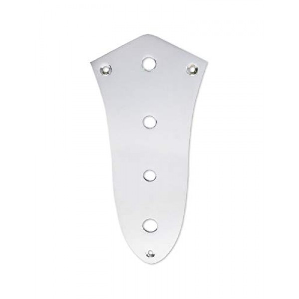 Metallor 베이스 컨트롤 플레이트 장착 플레이트 재즈 베이스 기타 부품 교체용 크롬용 구멍 4개.