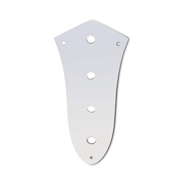 Metallor 베이스 컨트롤 플레이트 장착 플레이트 재즈 베이스 기타 부품 교체용 크롬용 구멍 4개.