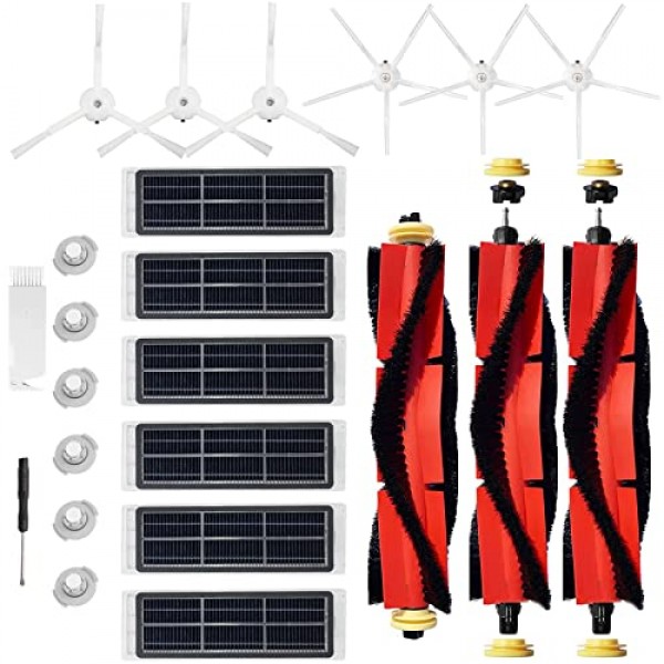 21 팩 업그레이드 교체 부품 Xiaomi Mi Mijia Roborock S4 S5 S5 MAX S6 S6 Pure/Maxv E2 E3 E4 E5 E20 E25 E35 S50 S65 로봇 식 진공 Roborock S5 액세서리