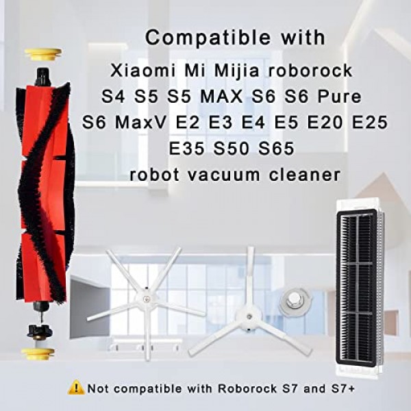 21 팩 업그레이드 교체 부품 Xiaomi Mi Mijia Roborock S4 S5 S5 MAX S6 S6 Pure/Maxv E2 E3 E4 E5 E20 E25 E35 S50 S65 로봇 식 진공 Roborock S5 액세서리
