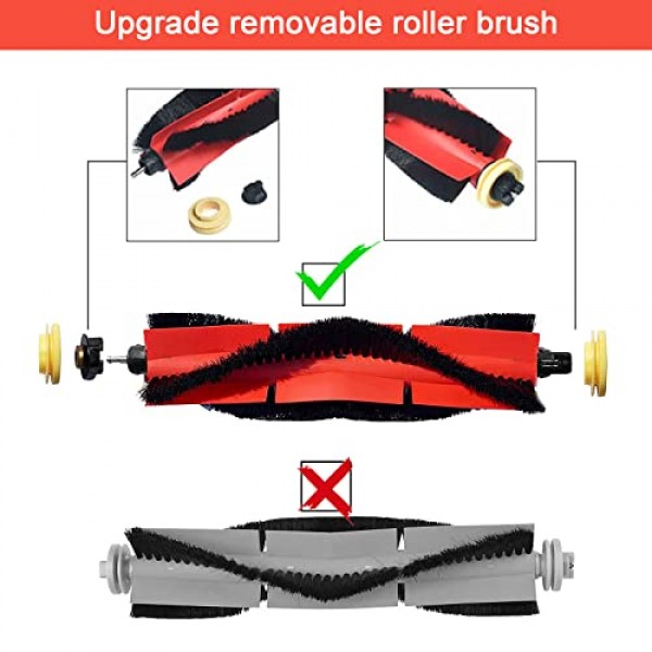 21 팩 업그레이드 교체 부품 Xiaomi Mi Mijia Roborock S4 S5 S5 MAX S6 S6 Pure/Maxv E2 E3 E4 E5 E20 E25 E35 S50 S65 로봇 식 진공 Roborock S5 액세서리