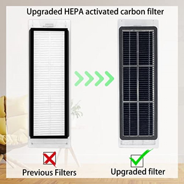 21 팩 업그레이드 교체 부품 Xiaomi Mi Mijia Roborock S4 S5 S5 MAX S6 S6 Pure/Maxv E2 E3 E4 E5 E20 E25 E35 S50 S65 로봇 식 진공 Roborock S5 액세서리