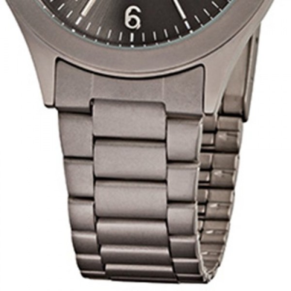 REGENT 남성용 시계, 티타늄 링크, 스트랩, 티타늄 케이스, 직경 37mm, 쿼츠, 아라비아 숫자