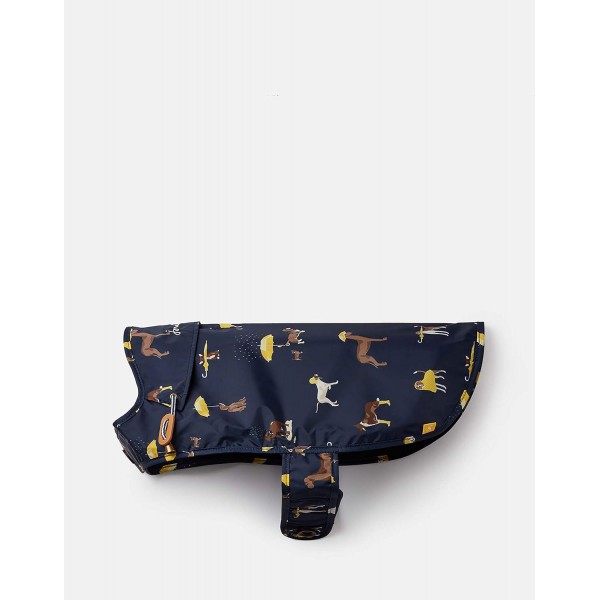 Rosewood Joules Herrenmantel, blau, Rosenholz, Joules Navy Raining Dog Print Water Resistant Dog Coat Navy Blue Medium, Navy Blue, M UK