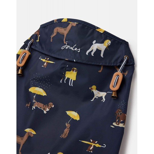 Rosewood Joules Herrenmantel, blau, Rosenholz, Joules Navy Raining Dog Print Water Resistant Dog Coat Navy Blue Medium, Navy Blue, M UK