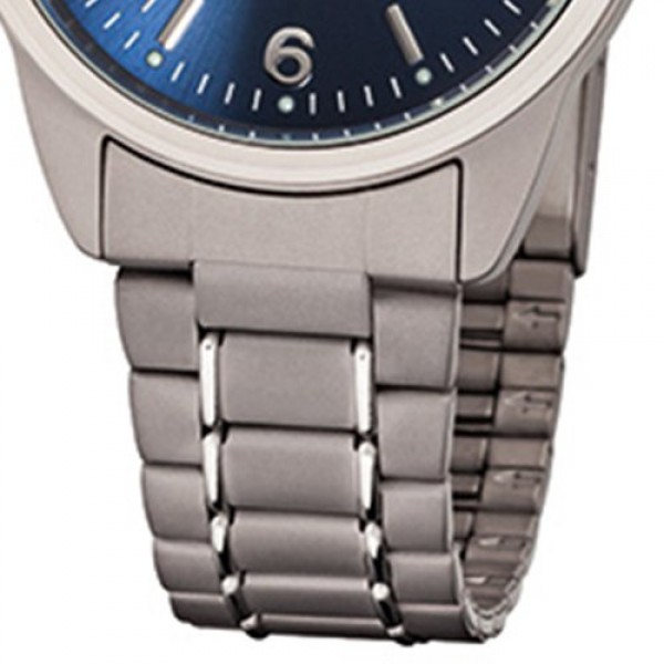 티타늄 링크 스트랩과 티타늄 케이스가 포함된 REGENT 남성용 시계 직경 36mm 석영 아라비아 숫자 날짜