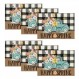 Artoid 모드 트럭 꽃 행복한 봄 Placemats 파티 주방 식사 장식을위한 6, 12x18 인치 계절 여름 테이블 매트 세트