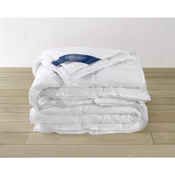 De Witte Lietaer Futuris 191664 더키 이불 커버 퍼케일 코튼 화이트, 화이트, 240 x 220 cm