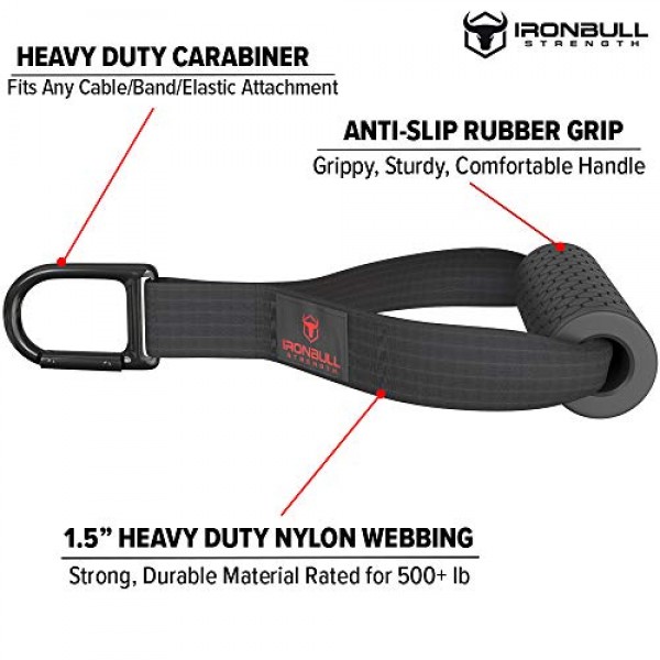 운동 밴드용 저항 밴드 핸들 및 도어 앵커 - 홈 피트니스 운동, 체육관, 역도 및 웨이트 트레이닝을 위한 견고한 구조