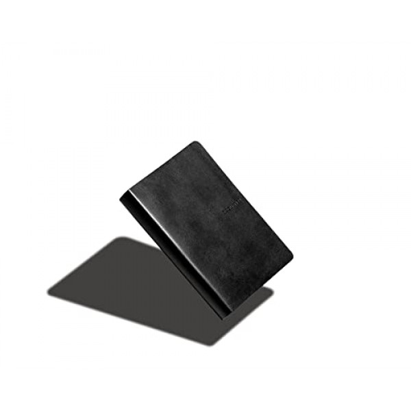 Zequenz Classic 360 시그니처 시리즈, 크기: B6 중형, 색상: 검정, 종이: 그리드, 소프트 커버 노트, 소프트 바운드 저널, 5