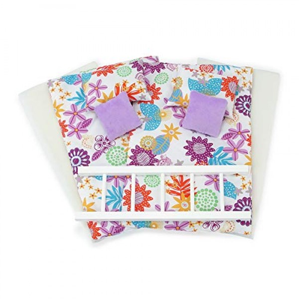 Emily Rose 14인치 인형 가구 침대 액세서리 - 쌓을 수 있는 싱글 2개 14