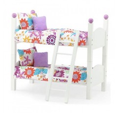 Emily Rose 14인치 인형 가구 침대 액세서리 - 쌓을 수 있는 싱글 2개 14