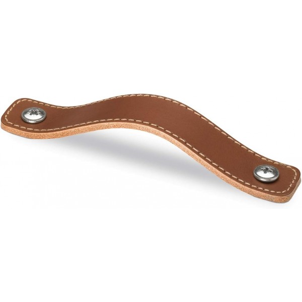 가구 손잡이 Nica, 가죽 라이트 브라운 96mm / 126mm