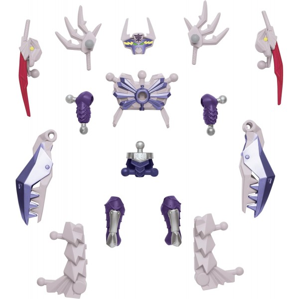 파워 레인저 다이노 차지 - Mixx N Morph Samurai White Claw Rangerzord 액션 피규어