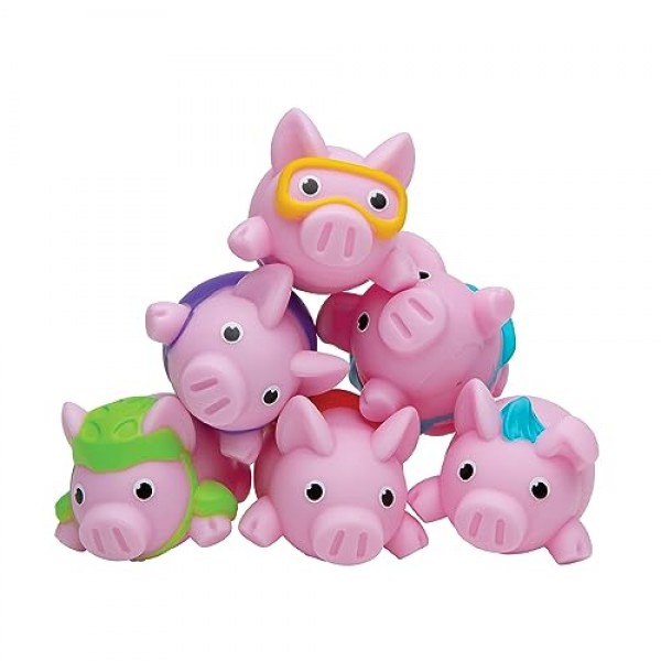 Pigs on Trampolines - 어린이 보드 게임 및 가족 게임 - 기술 및 액션 - 날아다니는 돼지를 진흙에 바운스하세요 - 2~3인용 - 소년, 소녀, 6세 이상 어린이용