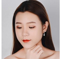 Ccreole 귀걸이 925 실버 여성용 여성용 하트 귀걸이 여성용 후프 귀걸이 925 실버 스터드 귀걸이 리얼 실버 여성용 스터드 귀걸이 925 2 Pz