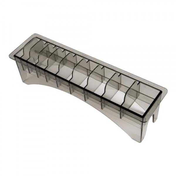 Perfitech 클리퍼 가드 홀더 정리함(10개 슬롯 포함), 검정색