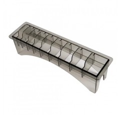 Perfitech 클리퍼 가드 홀더 정리함(10개 슬롯 포함), 검정색