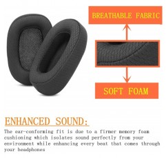 Logitech G935 G635 G933 G633 무선 게임용 헤드셋 폼(천 이어패드) 천 이어패드와 호환되는 교체용 이어패드