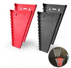 C&T 2팩 마그네틱 렌치 정리함, 마그네틱 렌치 홀더, SAE 및 미터법, 프리미엄 품질 렌치 랙, 1/4 - 1/16, 6mm-24mm