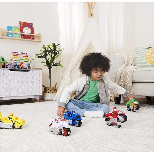 Paw Patrol Moto Pups - 스카이 - 풀백 모터 - 휠리 기능 - 장난감 자동차 0