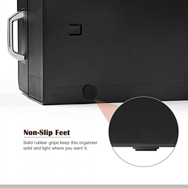 SZQINJI 커피 포드 주최자 72/96 포드 커피 캡슐 홀더 2 단 커피 포드 보관 4 서랍 컴팩트, Keurig K 컵 및 네스프레소 캡슐과 호환 가능