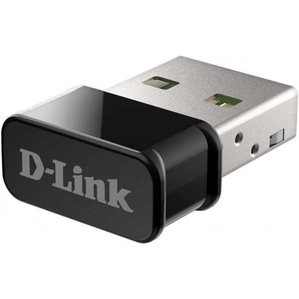 D-Link DWA-181 무선 AC MU-MIMO 나노 USB 어댑터(MU-MIMO Wave 2 호환 가능, Windows 10, Mac OS 10.14 및 Linux Kernel 4.17용 WPA3)
