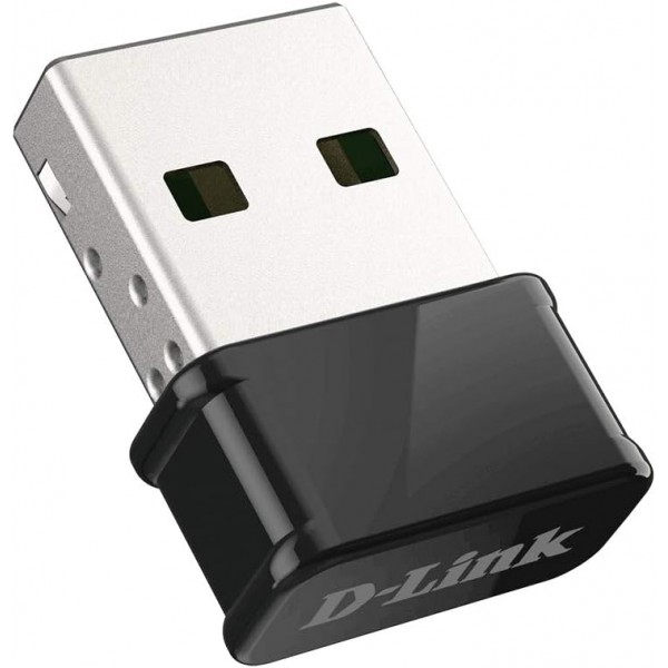D-Link DWA-181 무선 AC MU-MIMO 나노 USB 어댑터(MU-MIMO Wave 2 호환 가능, Windows 10, Mac OS 10.14 및 Linux Kernel 4.17용 WPA3)