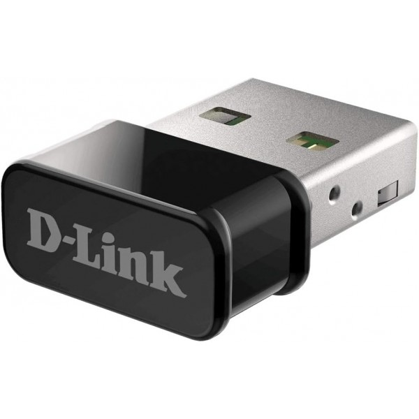 D-Link DWA-181 무선 AC MU-MIMO 나노 USB 어댑터(MU-MIMO Wave 2 호환 가능, Windows 10, Mac OS 10.14 및 Linux Kernel 4.17용 WPA3)