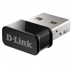 D-Link DWA-181 무선 AC MU-MIMO 나노 USB 어댑터(MU-MIMO Wave 2 호환 가능, Windows 10, Mac OS 10.14 및 Linux Kernel 4.17용 WPA3)