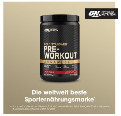 Optimum Nutrition Gold Standard Pre-Workout Advanced Powder, 에너지 부스터, L-시트룰린, 베타-알라닌, 카페인 및 비타민 B12 및 B6, 과일 펀치 맛, 20인분, 과일 펀치 420g