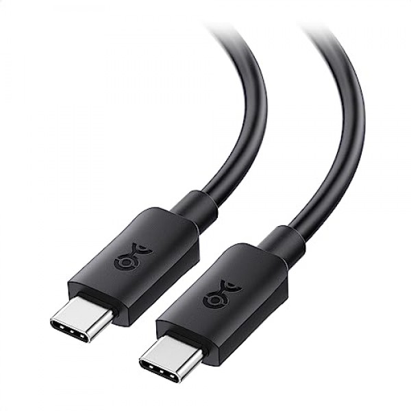 케이블 문제 10Gbps USB C - USB C 모니터 케이블 3피트/0.9m, 4K 120Hz 및 8K 30Hz, 100W 전원 공급, USB C 비디오 케이블/USB C 디스플레이 케이블, USB-C 3.2 10Gbps 데이터 전송