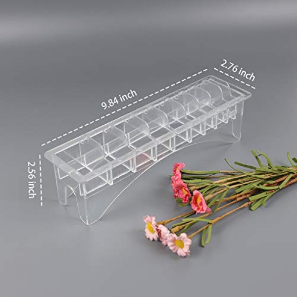 AUEAR, 직사각형 플라스틱 가이드 빗 보관 상자 헤어 도구 용품 주최자 클리퍼 제한 빗 헤어 클리퍼 가드 케이스 홀더 이발사