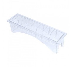 AUEAR, 직사각형 플라스틱 가이드 빗 보관 상자 헤어 도구 용품 주최자 클리퍼 제한 빗 헤어 클리퍼 가드 케이스 홀더 이발사