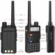 양방향 라디오 워키토키 5R 듀얼 밴드 VHF/UHF 양방향 햄 라디오, 3800mAh 배터리, 마이크 스피커, USB 프로그래밍 케이블, 고이득 안테나, USB 충전기, 헤드폰