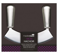 MasterClass Acero 스테인리스 탄소강 싱글 블레이드 Mezzaluna / Hachoir, 18 cm(7