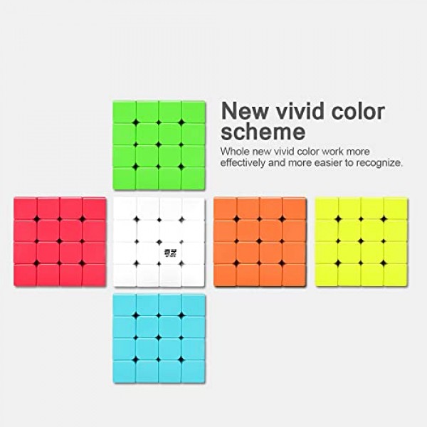 D-FantiX QYTOYS Qiyuan S 4x4 스피드 큐브 스티커가없는 큐브 4x4x4 매직 퍼즐 장난감 어린이를위한 교육 선물