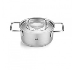Fissler Pure Collection 스톡 냄비(금속 뚜껑 포함) - 중소 규모 요리용 - 독일산 - 모든 쿡탑에 적합 - 균일한 열 분배 - 2.2qt