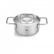 Fissler Pure Collection 스톡 냄비(금속 뚜껑 포함) - 중소 규모 요리용 - 독일산 - 모든 쿡탑에 적합 - 균일한 열 분배 - 2.2qt