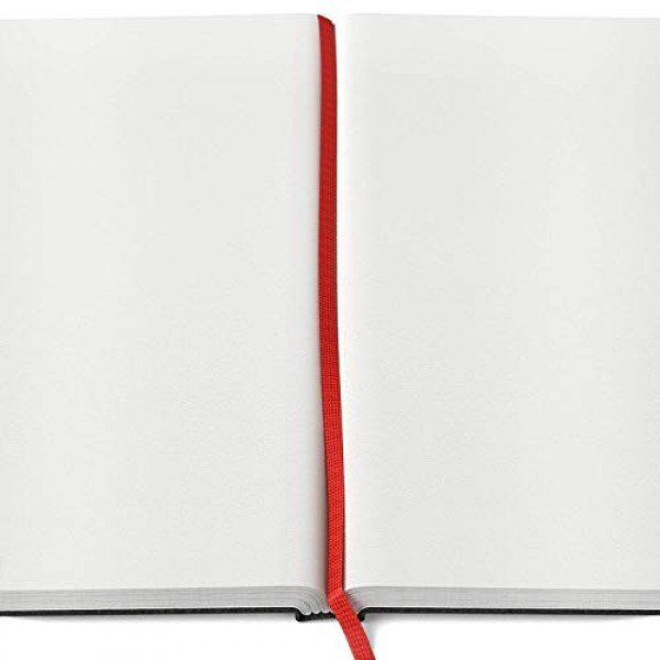 Arteza 8.3x11.7인치 스케치북, 2개 팩, 패드당 100페이지, 118lb/175gsm, 북마크 리본이 있는 하드커버 저널, 확장 가능한 내부 포켓 및 탄성 스트랩, 드라이 미디어용 미술 용