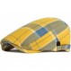 WITHMOONS 조정 가능한 다채로운 격자 무늬 플랫 캡 신문 배달원 Cabbie 개츠비 골프 베레모 모자 YZ30109