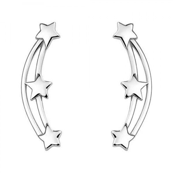 소피아 밀라노 - 여성용 귀걸이 925 실버 - 스타 롱 이어 커프 - 20734, 스털링 실버