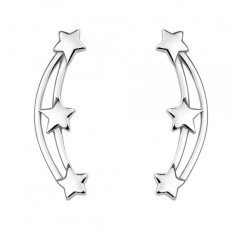 소피아 밀라노 - 여성용 귀걸이 925 실버 - 스타 롱 이어 커프 - 20734, 스털링 실버