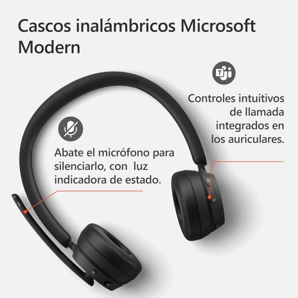 Microsoft 모던 무선 헤드폰 블랙