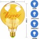 Golden Bulb Alphabet Led Bulbs 4W G125 Edison Bulb 2000Kelvin Warmth Glow Specialty Fancy Light Bulbs (Home Lamp)