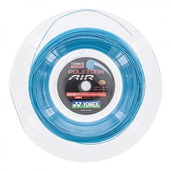 YONEX Polytour Air 125 테니스 스트링 릴 스카이 블루