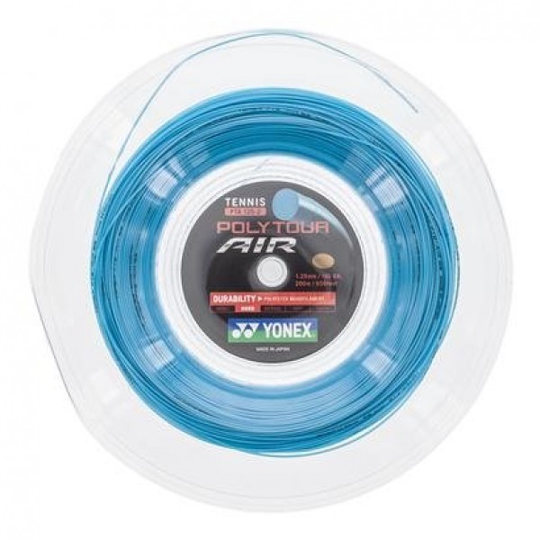 YONEX Polytour Air 125 테니스 스트링 릴 스카이 블루