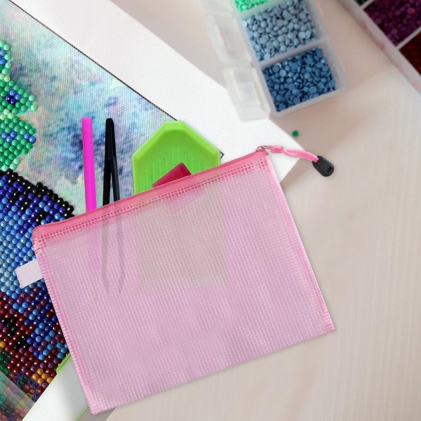 BELLE VOUS 다이아몬드 페인팅 작은 부품 분류 상자 부속품이 있는 플라스틱 상자(285개) - 예술용 뚜껑, 가방 및 라벨 세트가 있는 4 x 28 작은 상자 - 성인 및 어린이용